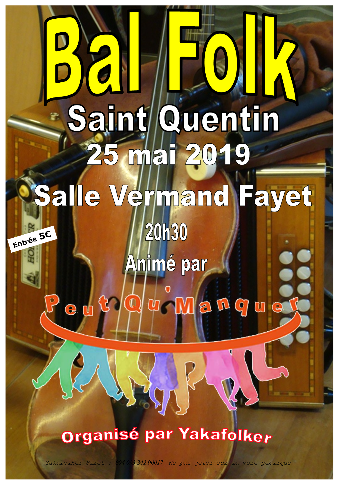 Affiche Bal folk  à Saint-Quentin