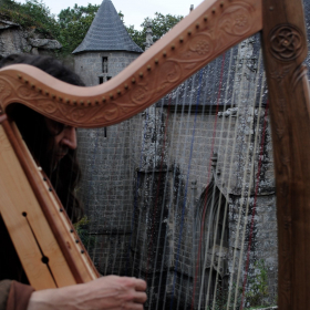 Christophe_GUILLEMOT_joue_sur_la_harpe_celtique_qu_il_a_fabrique