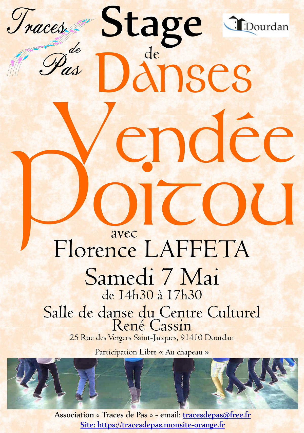 Stage de danses Vendée Poitou - 07 mai 2022 à Dourdan